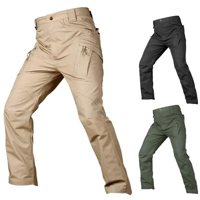 Pantalon cargo tactique 5XL pour chasse urbaine et randonnée - Élastique, imperméable et multi-poches