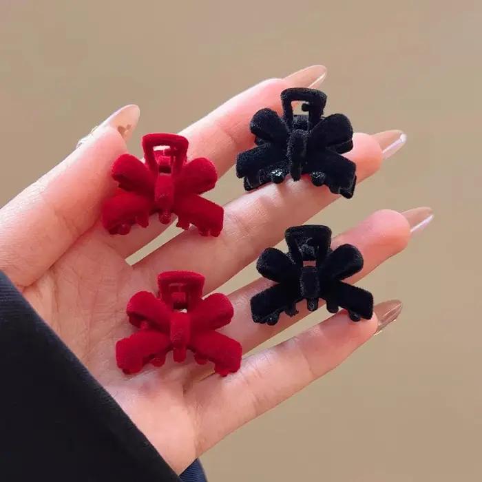Barrette à cheveux en forme de nœud papillon en plastique pour filles et femmes - Cadeau idéal pour Saint-Valentin et autres occasions spéciales