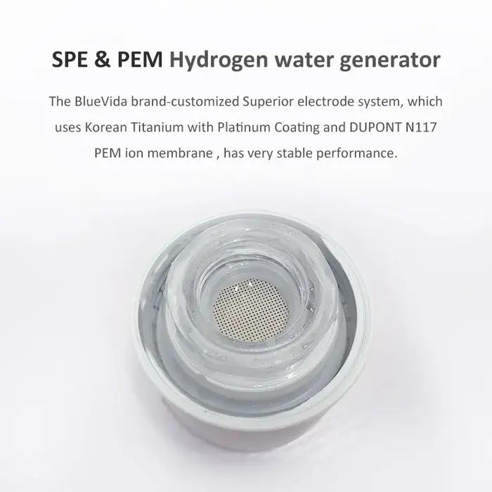 Max 3000ppb Bluevida générateur de bouteille d'eau d'hydrogène Anti-âge 3000mAh grande capacité long