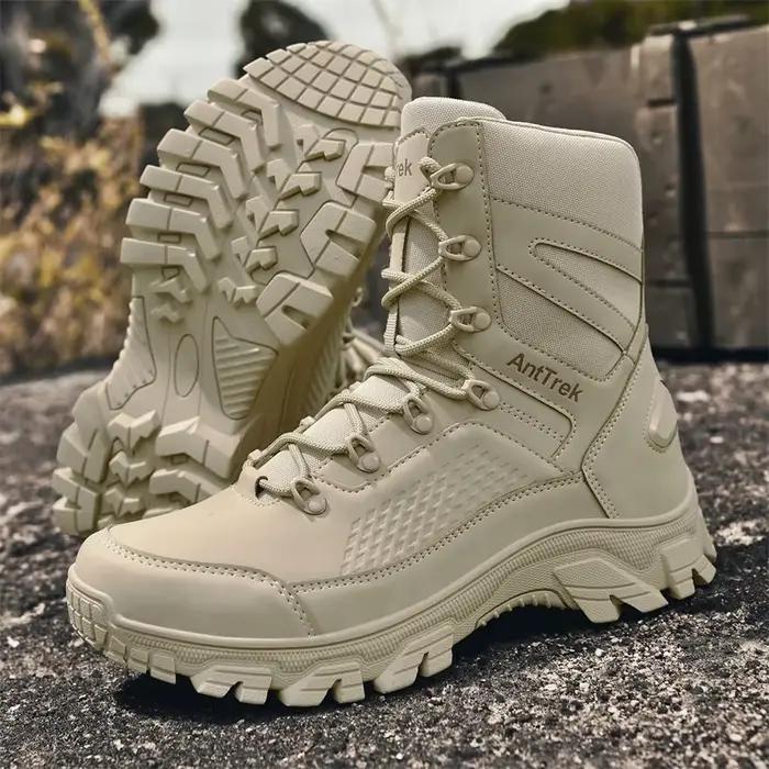 Bottes d'entraînement sauvage pour hommes quatre saisons bottes d'extérieur imperméables antidérapan