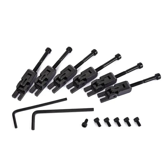 Selles à cordes JELocked en métal pour pont de trémolo Floyd-Rose, 6 pièces