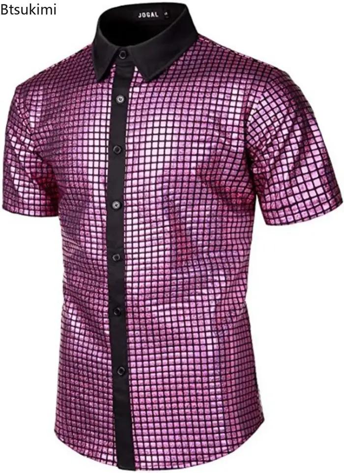Nouvelle Chemise Homme 2026 Style Disco Années 70 Hippie