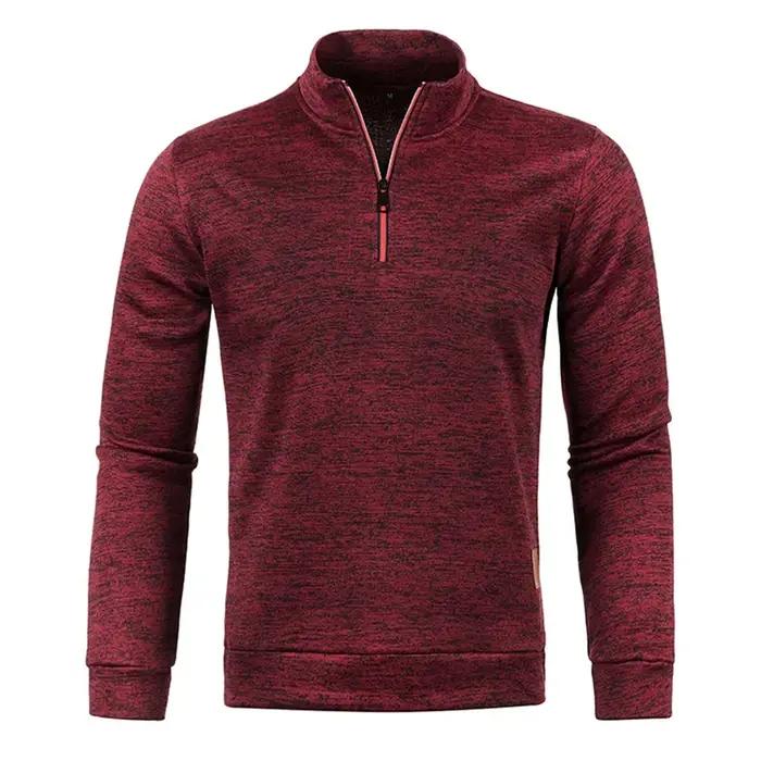 Hommes pull hommes plus épais sweats demi pull à fermeture éclair pour homme à capuche homme sweat a