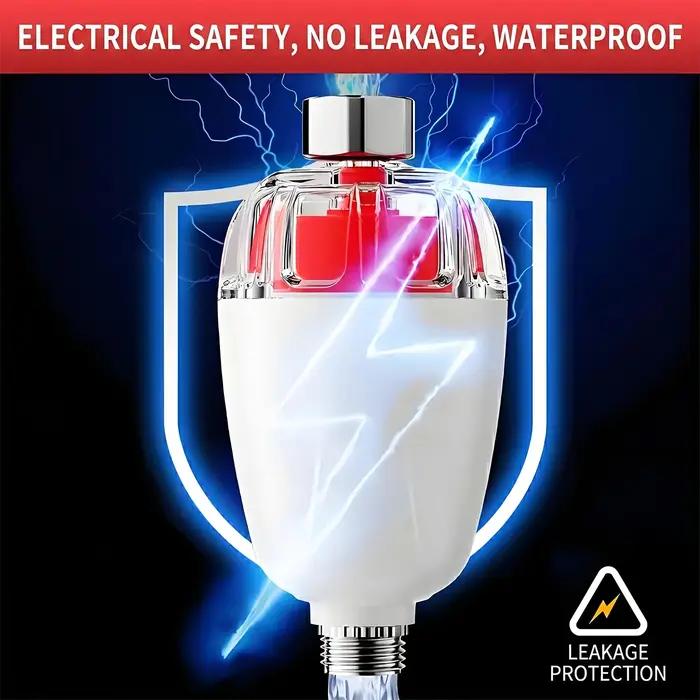 Chauffe-eau universel anti-électrocution mural, protection sûre contre les fuites domestiques, pré-filtre pour la purification de l'eau et l'élimination du chlore