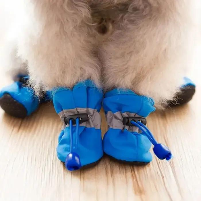 Chaussures de Randonnée Imperméables Pour Chiens Petites Tailles Pantoufles Moyennes Pour Chiots Bottes Pour Chiens Occasions Spéciales Sécurité En Plein Air
