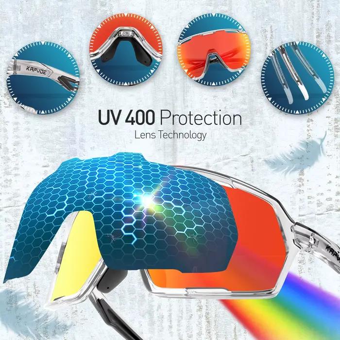 Lunettes vélo UV400 SCVCN chasse randonnée - Accessoire sport outdoor baseball équitation