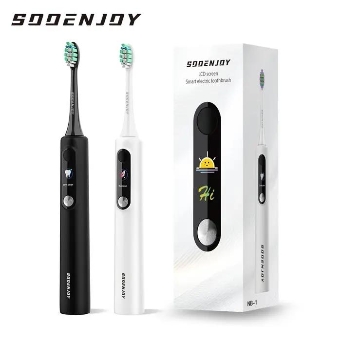 SOOENJOY brosse à dents électrique sonique écran LCD intelligent brosse à dents sonique Mode bricola