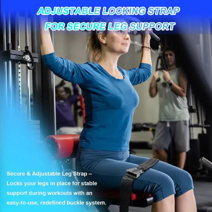 Sangle de curl nordique avec boucle à dégagement rapide – Sangle de jambe réglable pour boucles nordiques, extensions de jambes et entraînement de gymnastique à domicile