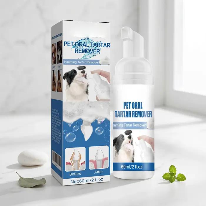 Nettoyant buccal en mousse pour animaux de compagnie 60 ml – Élimine la mauvaise haleine et la salet