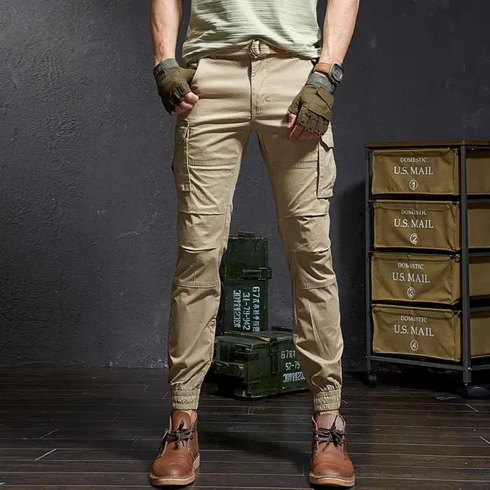 Pantalon cargo camouflage tactique slim homme style safari pour streetwear et chasse four seasons adaptable occasions spéciales