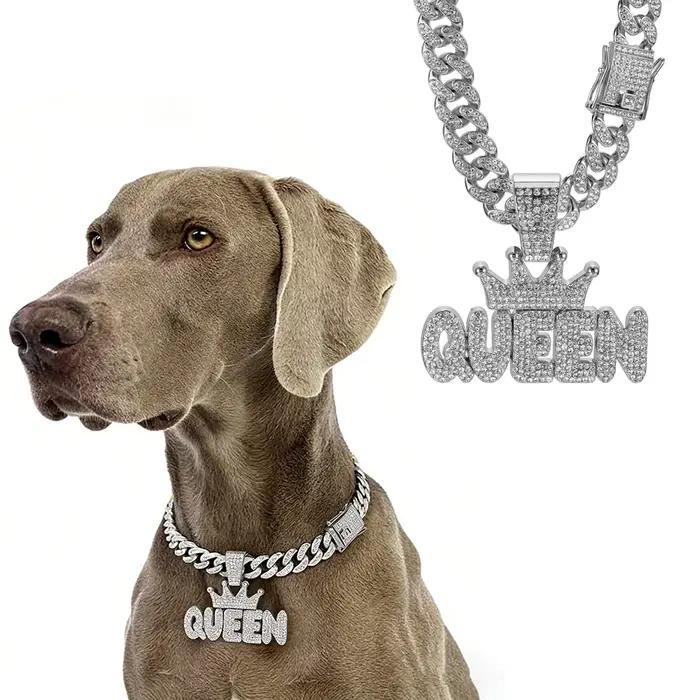 Collier pour chien en or