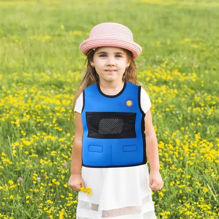 Gilet lesté avec numéro sensoriel, gilet de compression sensorielle pour enfants et adultes avec tro