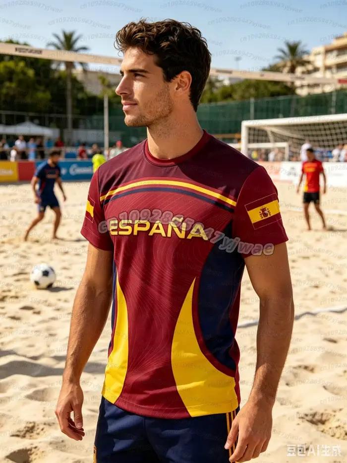 Maillots de football d'été 2026 Espagne pour hommes – T-shirts classiques God Spain à manches courte