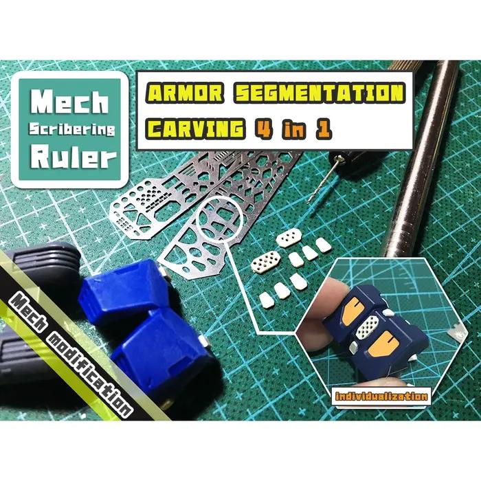 Outils de fabrication de maquettes, gabarit de traçage, outils de gravure, outils de perçage pour la remodélisation et la personnalisation détaillée des pièces Gunpla