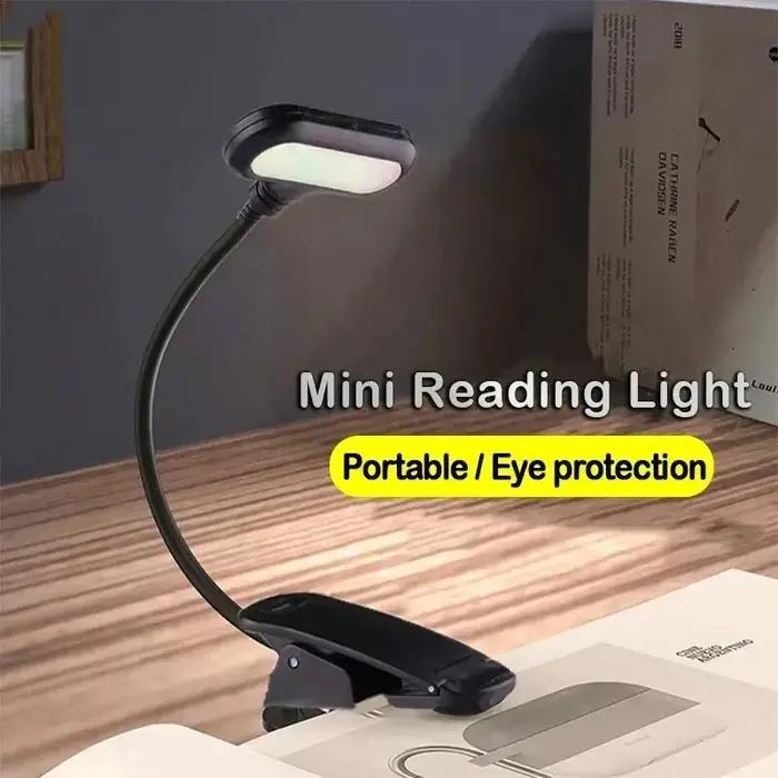 Lampe LED réglable à clipser pour livre, alimentée par batterie, Flexible, pour étude, apprentissage