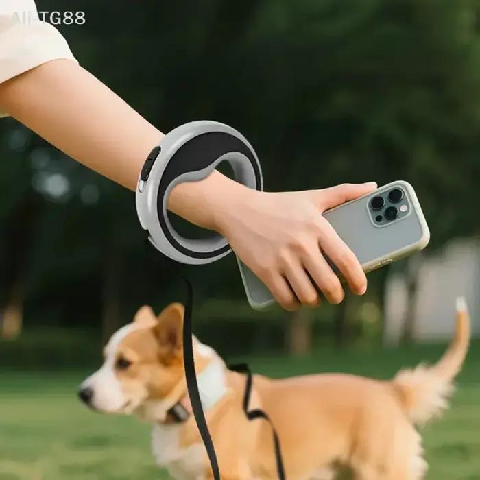 Laisse rétractable automatique pour chien 250 cm/98
