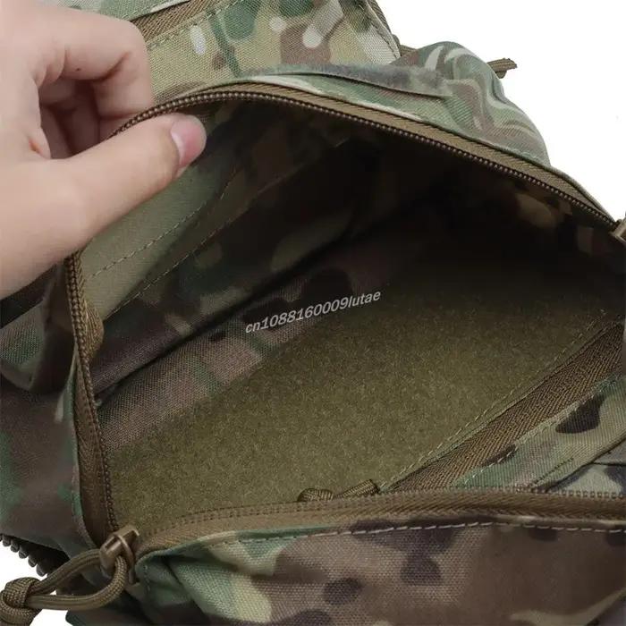 Panneau dorsal tactique FCPC V5 double poche extensible pour sac d'eau et équipement