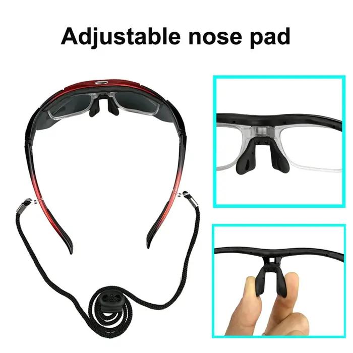 Lunettes de soleil polarisées pour cyclisme, ensemble de 5 lentilles, sport de plein air, pour homme
